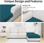 Easy-Going Stretch Sectional Couch Covers 1 Piece Chaise Lounge Slipcover L - Image 3
