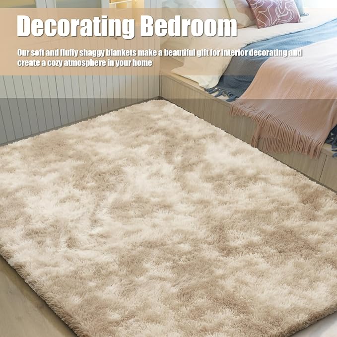 6x9 Fluffy Area Rug for Living Room, Shag Area Rugs for Bedroom, Soft Fuzzy Rug - Image 6