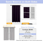 Simplebrand Ava Blackberry Short Blackout Curtains - Image 8