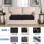 H.VERSAILTEX High Stretch Couch Cushion Covers, Chair Sofa Seat Slipcovers - Image 5