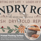 Non Slip Laundry Room Rug, Vintage Washable Runner, 20 x 48 Inch