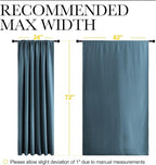 NICETOWN 2 Panels Blackout Curtains, Rod Pocket Window Curtains Room Darkning - Image 6