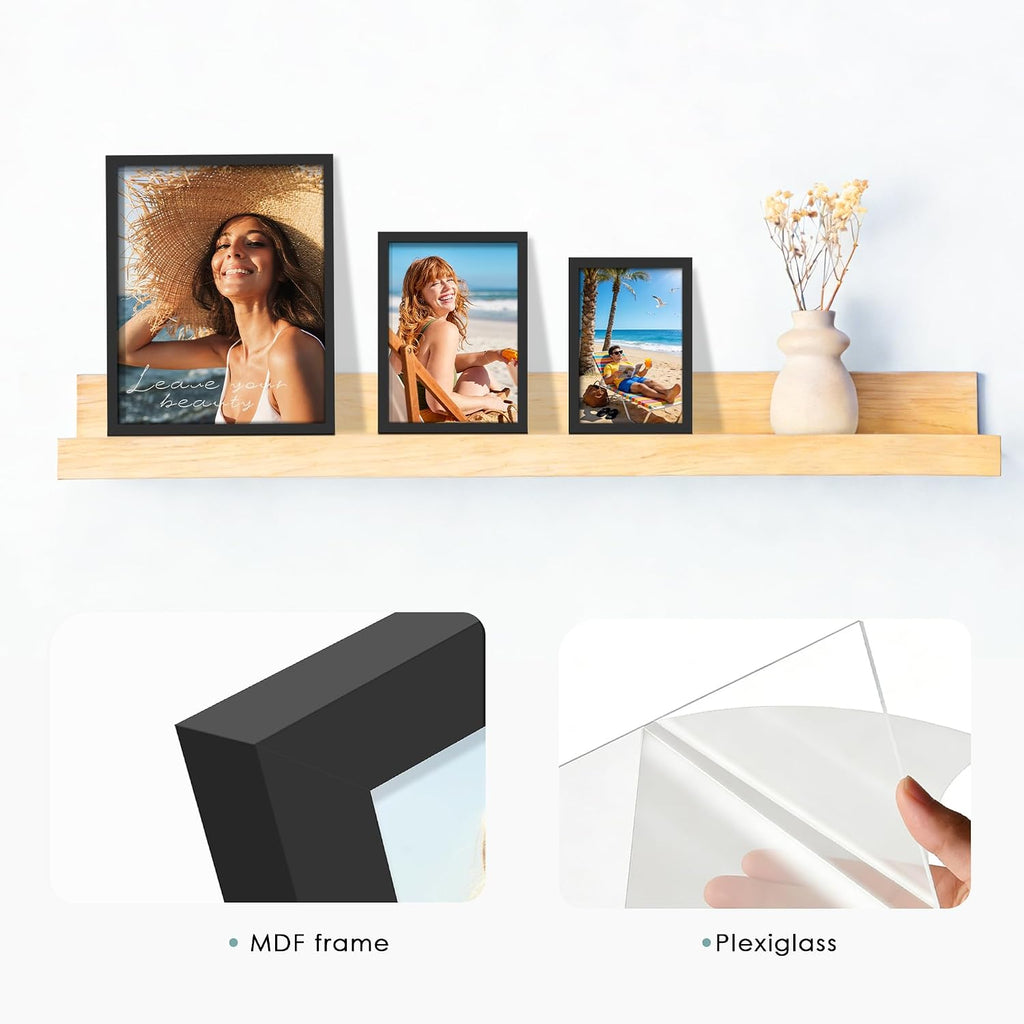DUENPY 15 Pack Mixed Size Gallery Collage Frame Black