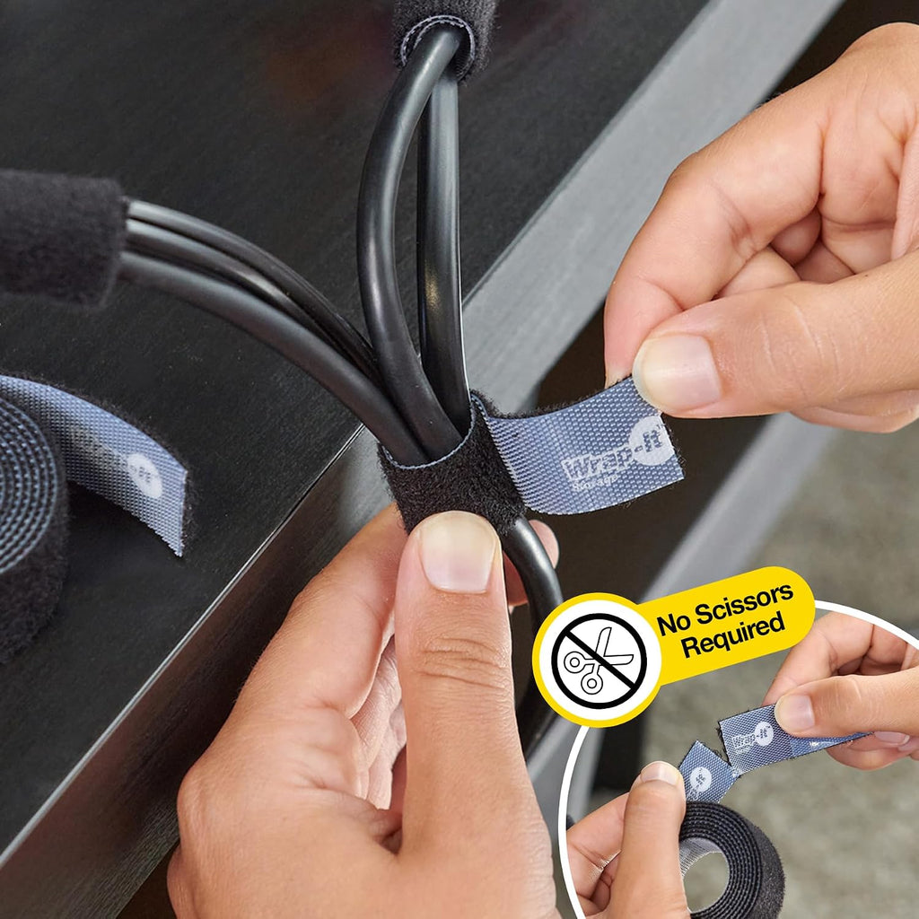 Self-Gripping Perforated Roll Cable Ties by Wrap-It Storage