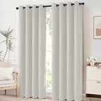 Yakamok Light Beige Room Darkening Thermal Insulated Light Blocking Blackout - Image 5