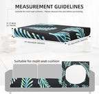 8Pcs Outdoor Cushion Covers, Patio Cushion Covers, Stretch Elastic Slipcovers - Image 2
