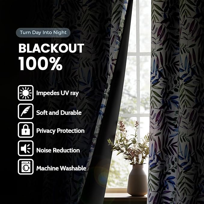 SimpleHome 100% Blackout Curtains - Image 2