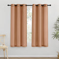 NICETOWN Burnt Orange Short Linen Curtains by NICETOWN