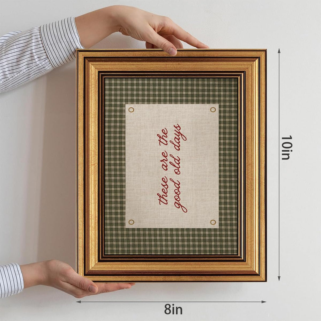 Vintage Gold Framed Wall Art These Are The Good Old Days Canvas Art Prints
