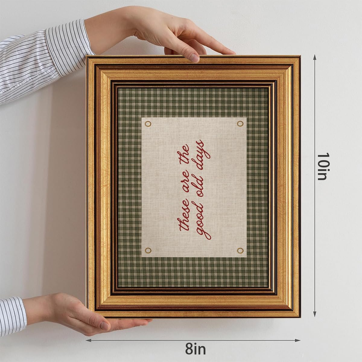 Vintage Gold Framed Wall Art These Are The Good Old Days Canvas Art Prints