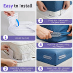 Bed Sheet Holders, 4 Pack Foldable Sheet Fasteners for Mattress Corners