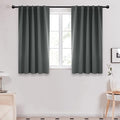 Deconovo Back Tab and Rod Pocket Short Blackout Curtains by Deconovo