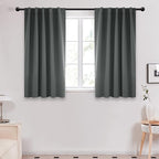 Deconovo Blackout Curtains, Thermal Insulated, W42 x L45 2 Panels, Back Tab by Deconovo