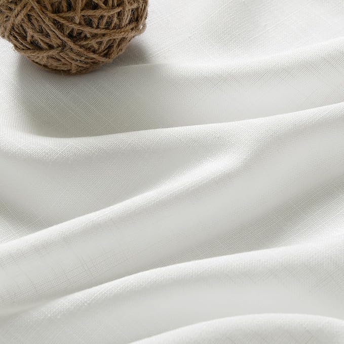 Extra Long Off White Curtain 108 inches Long 2 Panels Set - Image 5