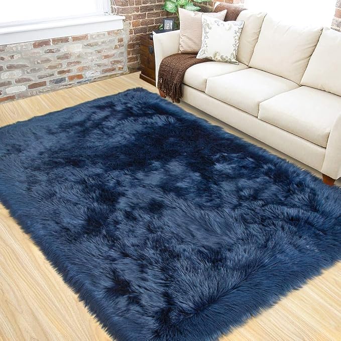 LOCHAS Soft Fluffy Faux Fur Rugs by LOCHAS
