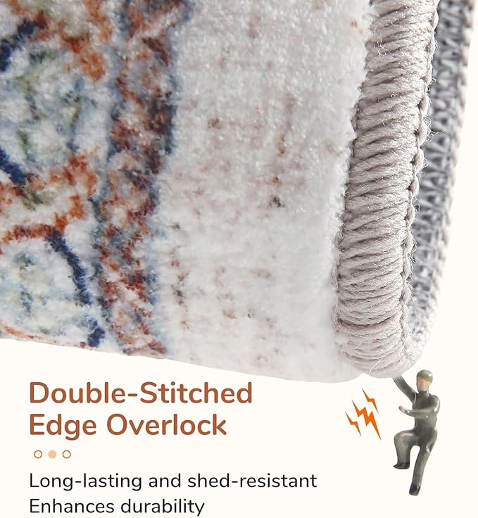 OPPODREAM Soft Neutral Area Rugs 3x5, Washable Rugs - Image 4