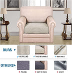 H.VERSAILTEX Stretch Couch Cushion Covers Individual Seat Sofa Chair Slipcovers - Image 2