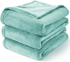 BEDELITE Fleece Blanket Twin Size Haze Blue Throw Blankets - Image 8