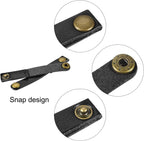 MECCANIXITY Pack of 20 Leather Cable Straps Cable Ties, Cord Organizer, Portable Cable Management for USB Cables, Headphone Wires, Black/Light Brown