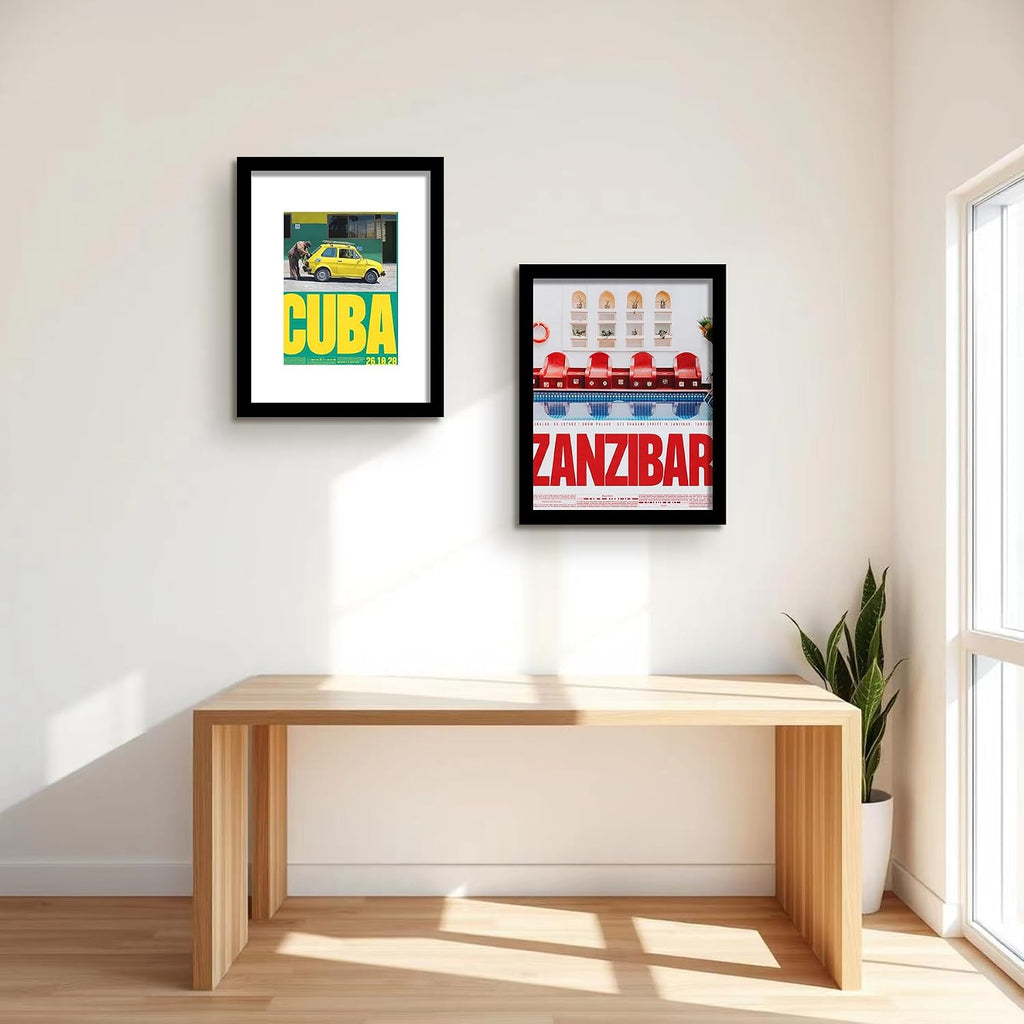 LUCKYLIFE 18x24 Frame in Black, Gallery Frame for Wall Mounting, 2 Pack