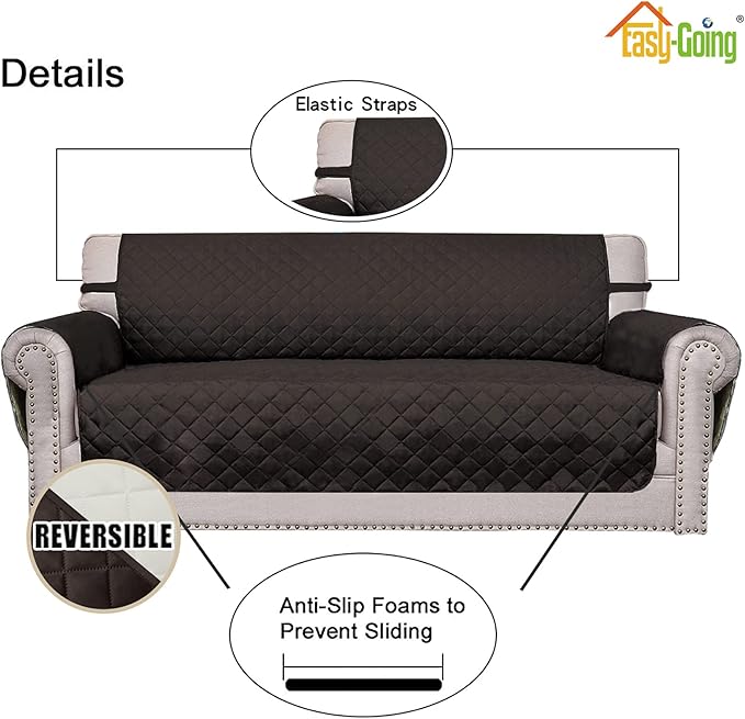 Easy-Going Oversized Chair Sofa Slipcover Reversible Sofa Cover Water Resistant - Image 3