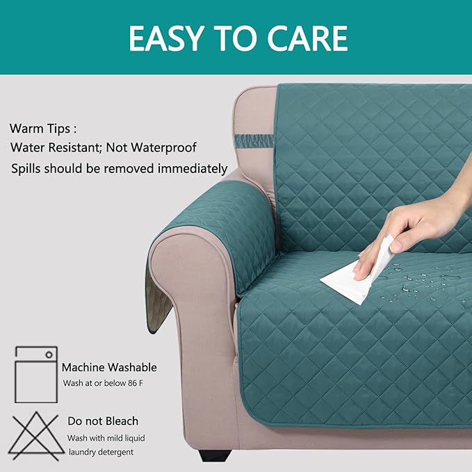 U-NICE HOME Large Sofa Cover Reversible Couch Cover - Image 5
