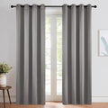 NICETOWN Chrome Gray Blackout Curtains 84 inches Long by NICETOWN
