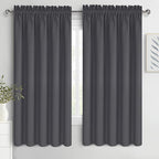 DWCN Bedroom Blackout Curtains 60 x 63 Inches Length 2 Panels Set, Solid by DWCN