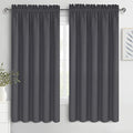 DWCN Bedroom Blackout Curtains 70 x 63 Inches Length 2 Panels Set, Solid by DWCN