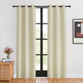 NICETOWN Blackout Beige Curtains 80 inch Long by NICETOWN
