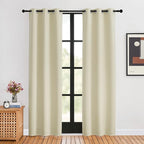 NICETOWN Blackout Beige Curtains 80 inch Long by NICETOWN
