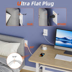 in Wall Cable Management Kit 2 AC TV Outlet Wall Kit 7.8ft Cord Power Relocation in Wall Outlet Extender for Living Room Bedroom and Home Theater