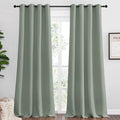 NICETOWN Greyish Green Blackout Curtains 102" Long by NICETOWN