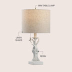 JONATHAN Y Gaston Rustic Faux Antler Resin Table Lamp 20.5", Antique White