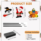 Interchangeable Halloween Christmas Tabletop Decor, Seasonal Home Decor