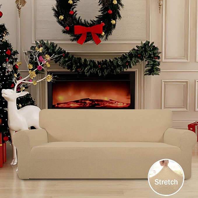 Easy-Going Stretch Sofa Slipcover 1-Piece Sofa Cover Furniture Protector Couch - Image 3