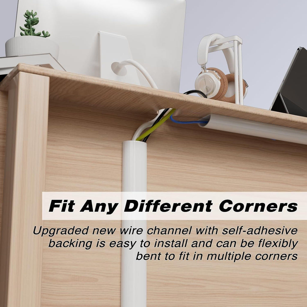 78" Silicone Cord Hider for Wall Mount TV,Large Self-Adhesive Cable Hider