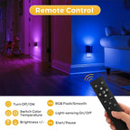 L LOHAS LED Night Light, Remote Control, RGB Color Changing, ON-Off, 1 Pack