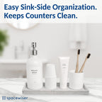 Silicone Countertop & Vanity Tray – 11.7” Bathroom Counter Tray