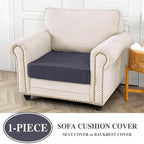 Couch Cushion Cover Seat Cushion Cover Stretch Armchair Cover Separate - Image 2