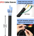 [261Pcs] Cable Management Kit, Cord Organizer, Complete Desk Cable Management Solution to Keep Desk Clean, Cable Organizer Accessories for Home Office Essentials, Black