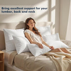 MIULEE Throw Pillows Inserts, 14x36 Inch 100% Virgin Fiber Filling Bed Couch - Image 4