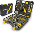 ENVENTOR 220 PCS Home Tool Kit & 14 PCS Wrench Set Metric 6-19mm