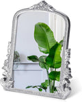 Vintage Makeup Mirror, 12"x 9.8" Silver Vanity Desk Antique Tabletop Mirror