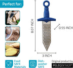 PELEG DESIGN Handheld Cheese Grater Durable Rust-Proof Metal (Gratiator)