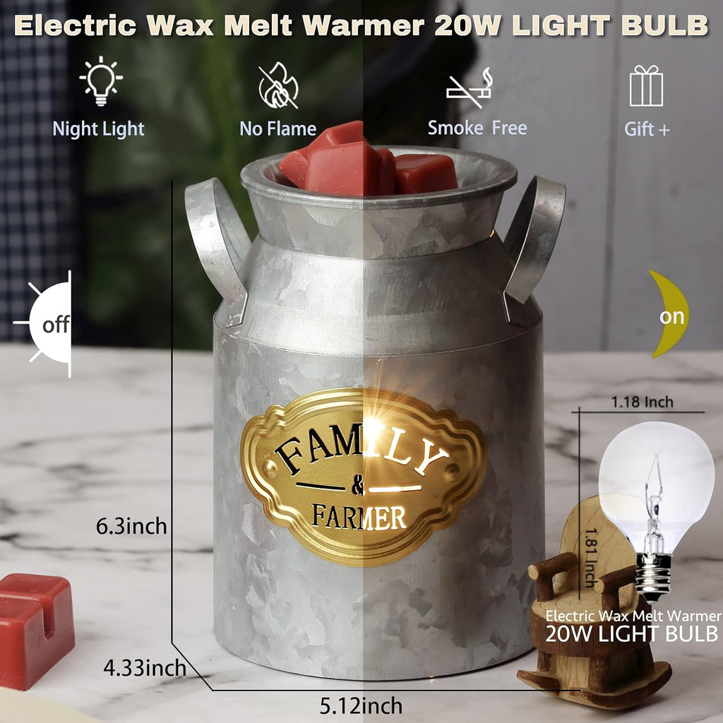 NAFANG Galvanized Electric Wax Melt Warmer,Wax Warmer for Scented Wax