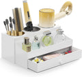 White Hot Hair Styling Tool Organizer with Drawer & 3 Cooling Cups