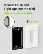 Brush Wall Plate with Mounting Bracket, 4 Pack Cable Pass Through