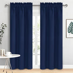 DWCN Navy Blue Blackout Curtains by DWCN