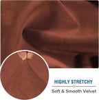 H.VERSAILTEX Velvet Stretch Sectional Couch Covers 3 Pieces Sofa Seat Cushion - Image 7